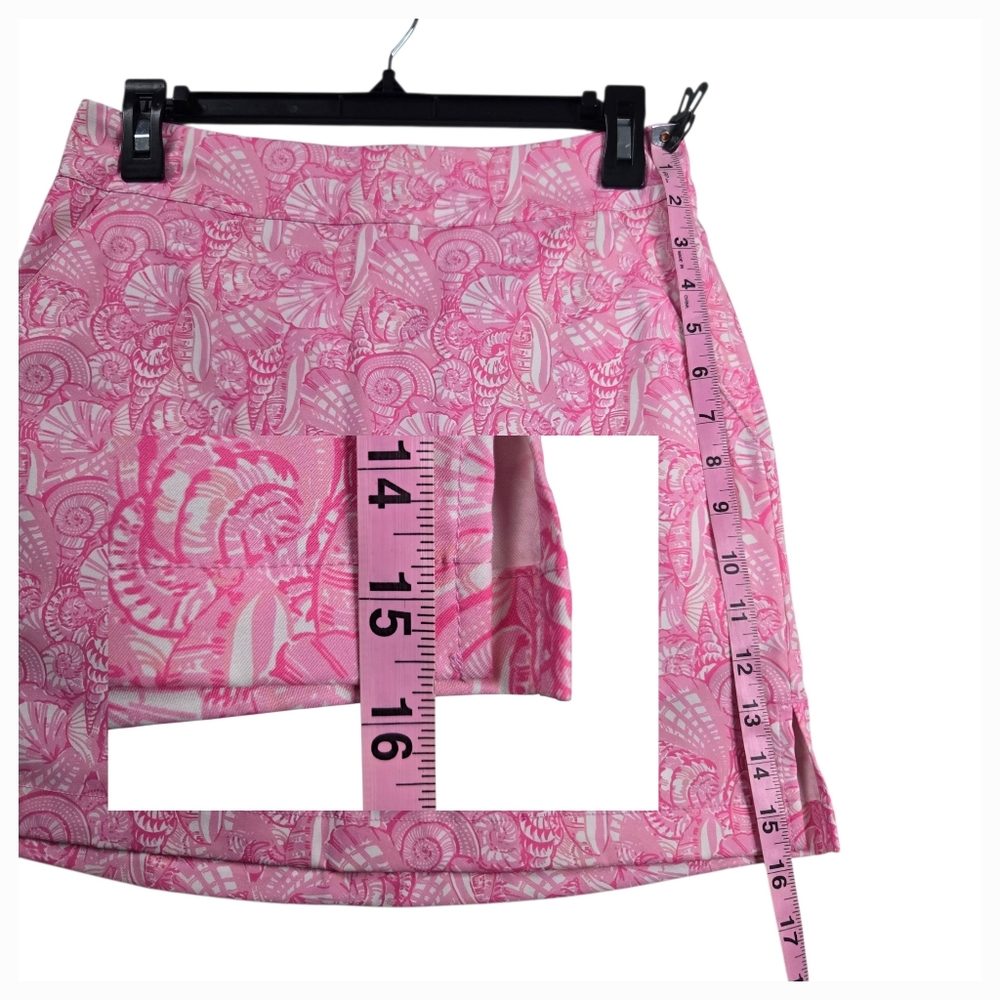 Vineyard Vines Pink Seashell Whale Logo Skort Skirt Golf Tennis - Picture 13 of 13